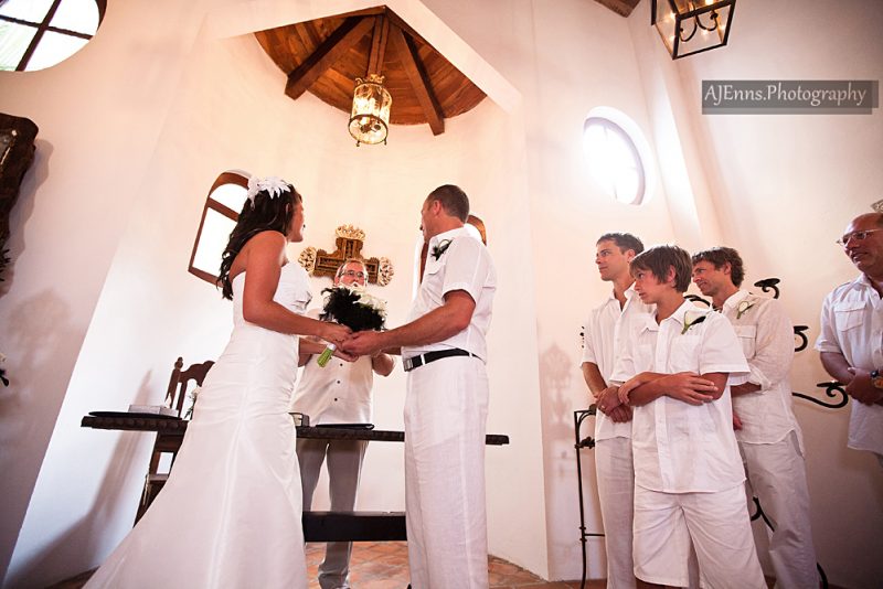 The ceremony in the church