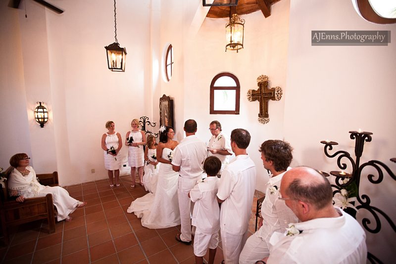 The small chapel at the resort