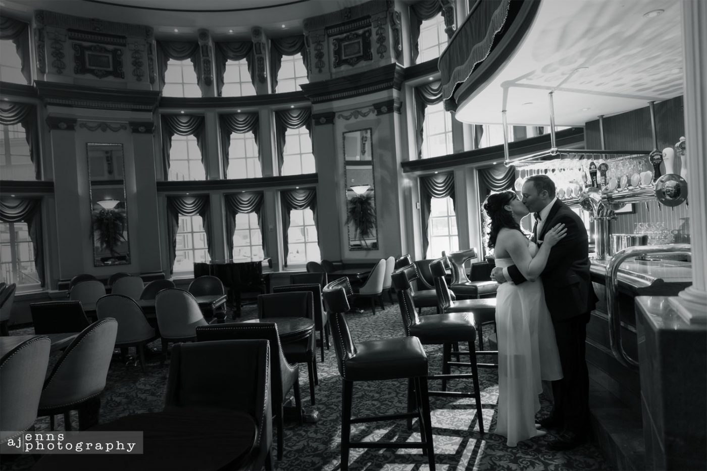 Newlyweds in the Hotel Fort Garry bar
