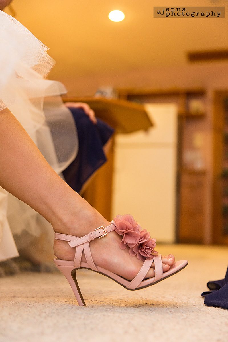 The bride's amazing shoes