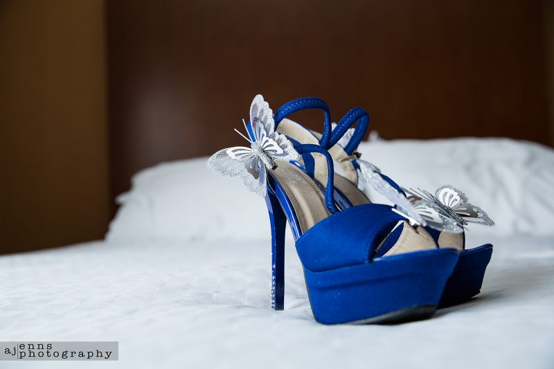 Brandy's butterfly wedding shoes