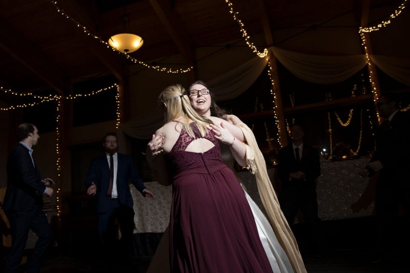 more dance moves by the bride and the maid of honour